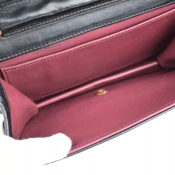 CHANEL CC Mini Matelasse Full Flap Chain Shoulder Bag Leather Black GHW 660RK817 - Picture 11 of 14